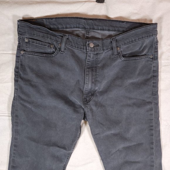 Levis 513 Jeans Mens Label Size 38x32 (~31) Slim Straight Denim Pants Casual - Picture 9 of 16